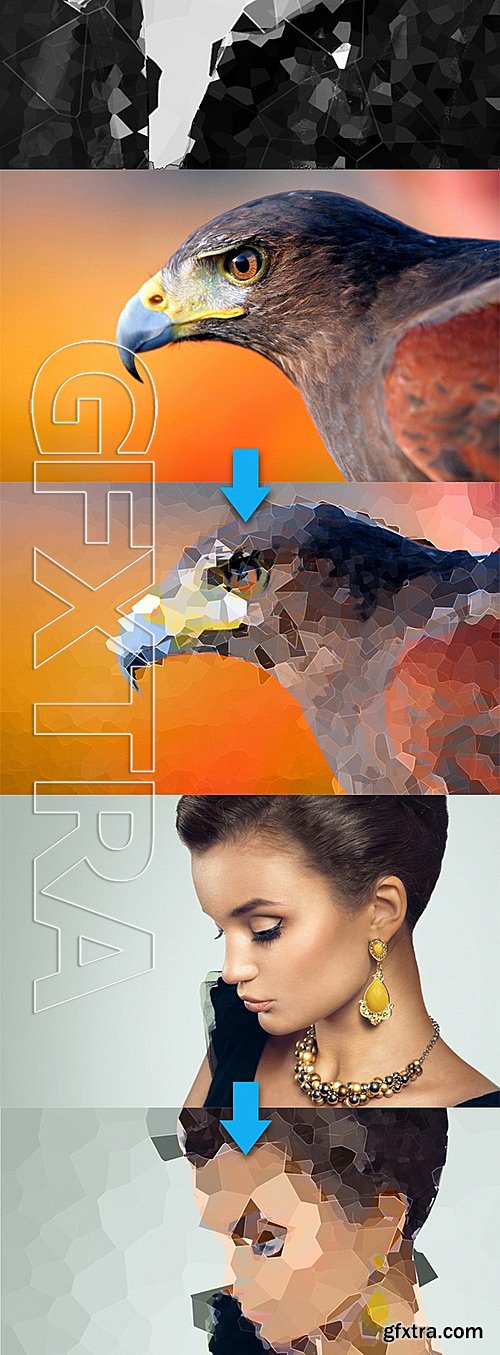 GraphicRiver - Poly Photoshop Actions 11628918