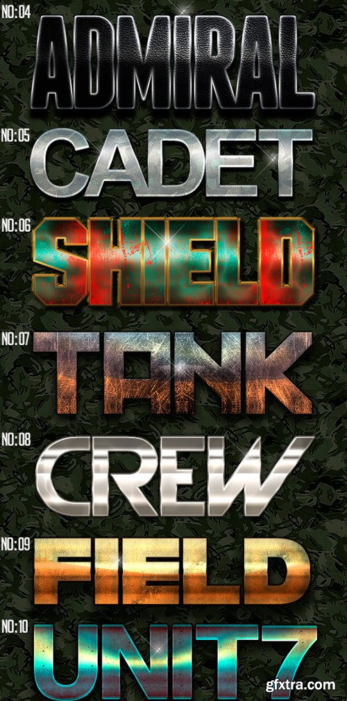 GraphicRiver - Military Text Effects Bundle 11567523