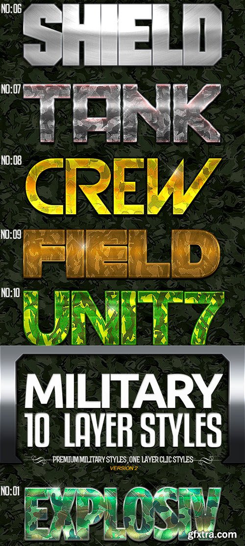 GraphicRiver - Military Text Effects Bundle 11567523