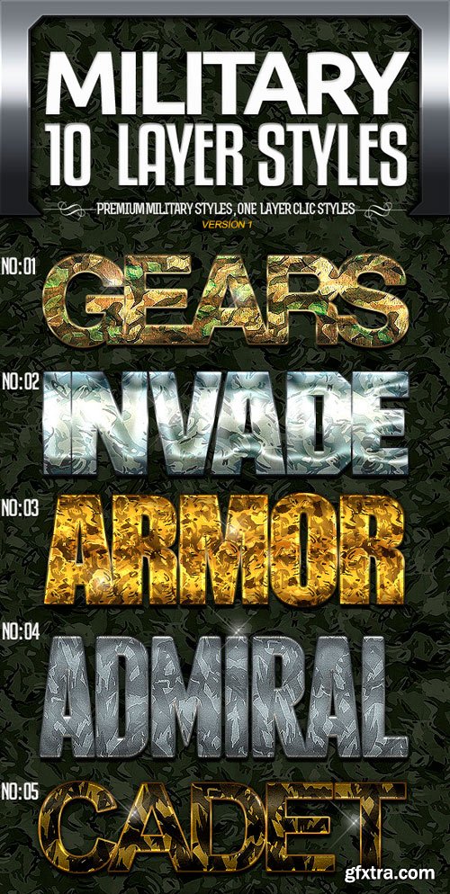 GraphicRiver - Military Text Effects Bundle 11567523