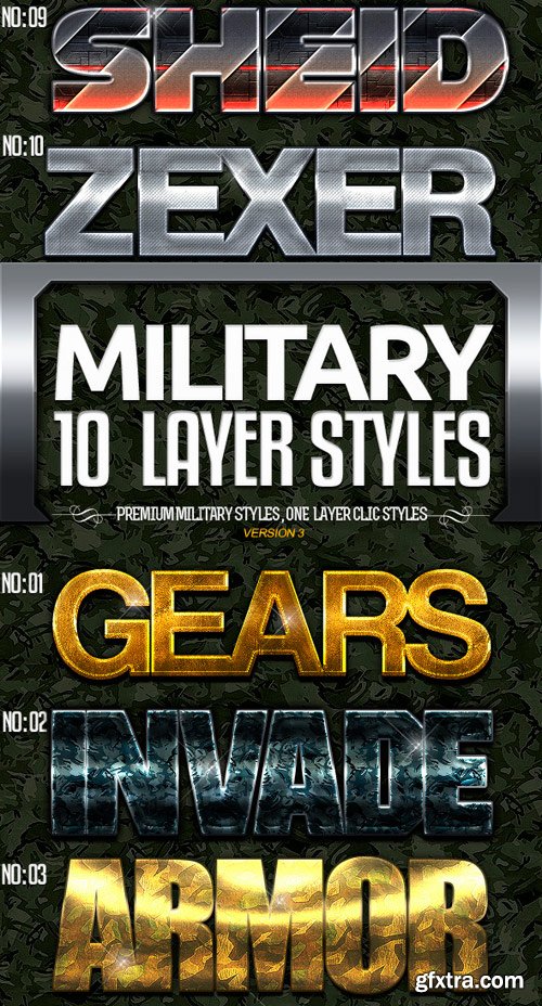 GraphicRiver - Military Text Effects Bundle 11567523