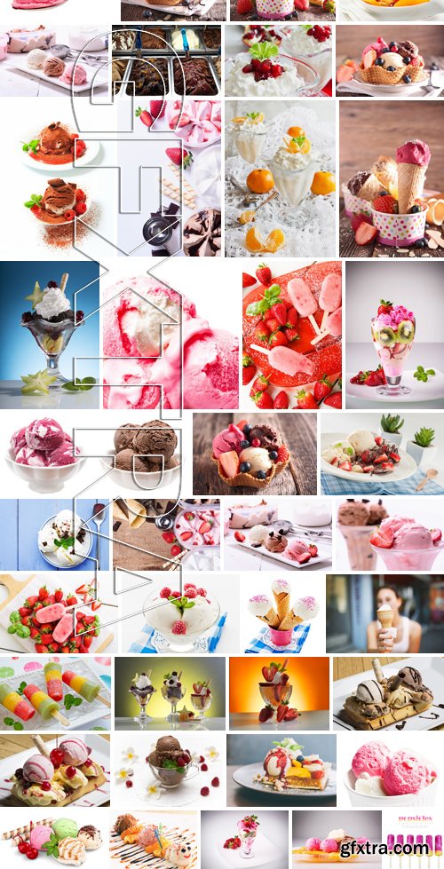 Stock Photos - Ice cream 3, 50xJPG