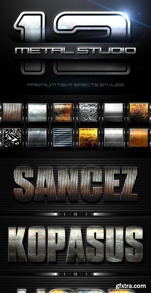 GraphicRiver - 12 Metal Studio Styles 9105543