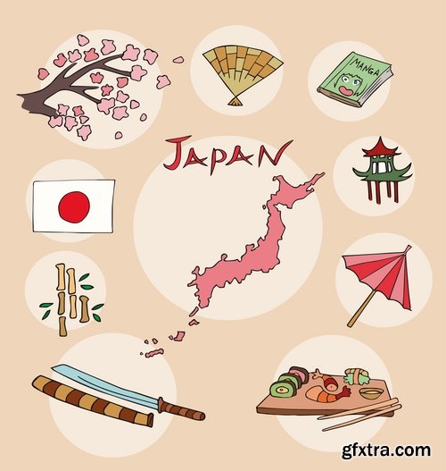 Collection of vector picture different countries infographics Travel Map 25 Eps