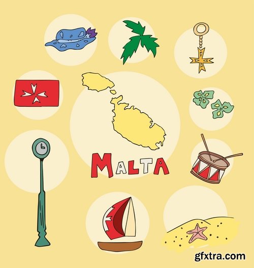 Collection of vector picture different countries infographics Travel Map 25 Eps