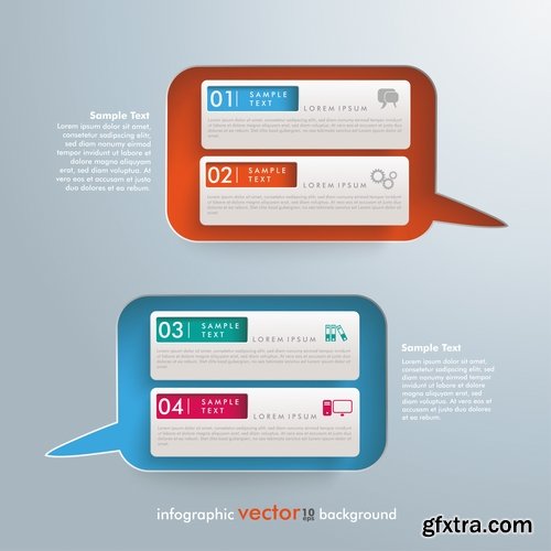 Collection of vector image conceptual business infographics #2-25 Eps