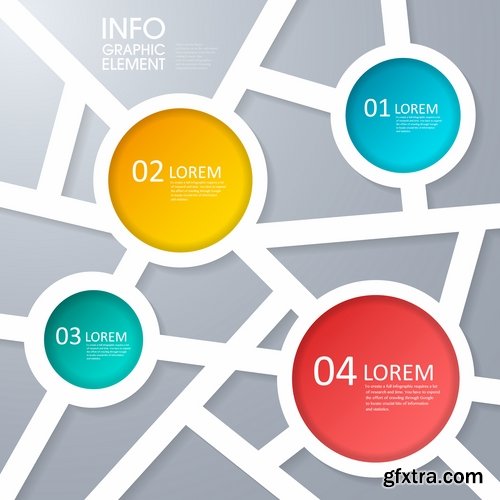 Collection of vector image conceptual business infographics #2-25 Eps