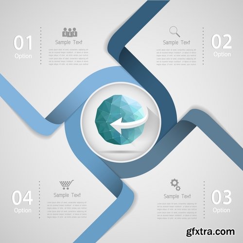 Collection of vector image conceptual business infographics #2-25 Eps