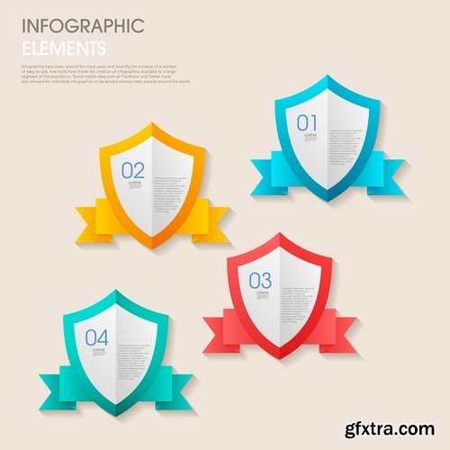 Collection of vector image conceptual business infographics #2-25 Eps