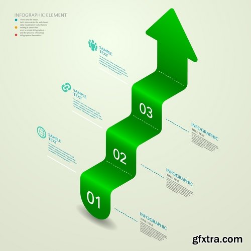 Collection of vector image conceptual business infographics #2-25 Eps