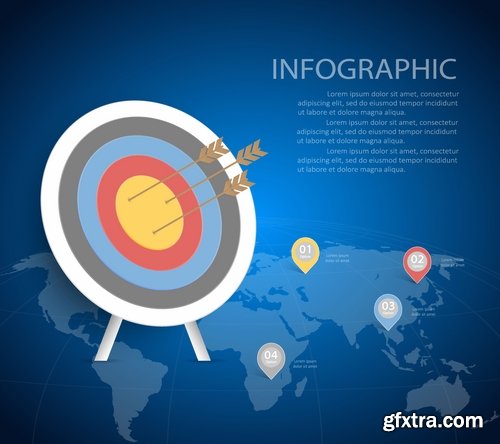 Collection of vector image conceptual business infographics #2-25 Eps