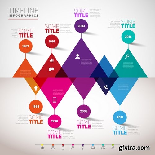 Collection of vector image conceptual business infographics #2-25 Eps