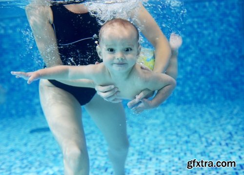 Collection of babies swimming pool beach sea vacation 25 HQ Jpeg