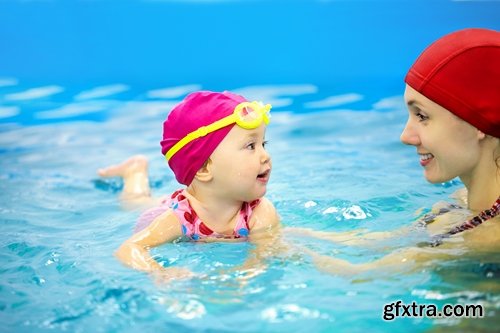 Collection of babies swimming pool beach sea vacation 25 HQ Jpeg