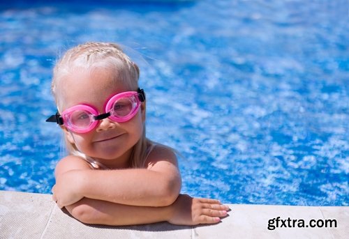 Collection of babies swimming pool beach sea vacation 25 HQ Jpeg