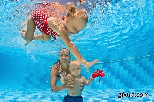 Collection of babies swimming pool beach sea vacation 25 HQ Jpeg