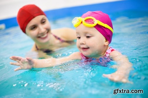 Collection of babies swimming pool beach sea vacation 25 HQ Jpeg