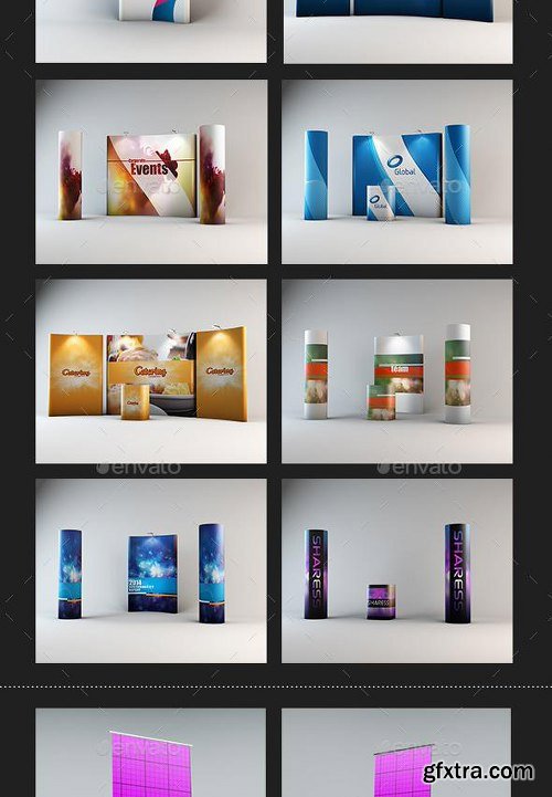 GraphicRiver - Pop-Ups/Rollups Mock-up Bundle 9817443