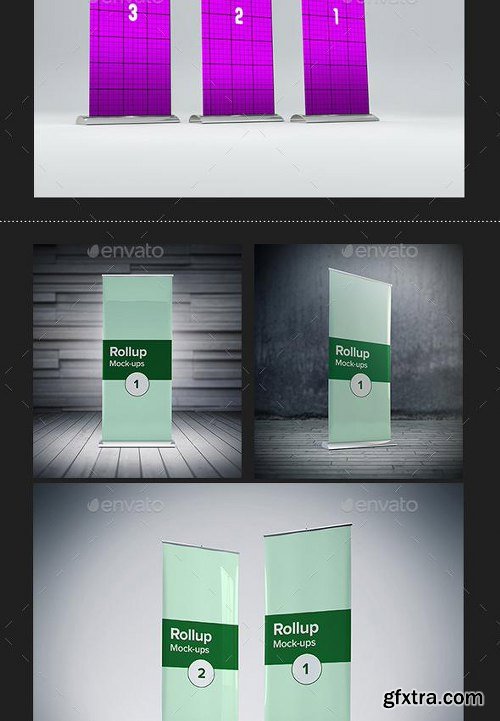 GraphicRiver - Pop-Ups/Rollups Mock-up Bundle 9817443