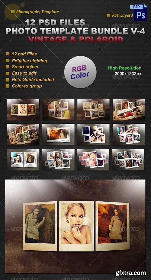 GraphicRiver - Photo Template Bundle V-4 8252111