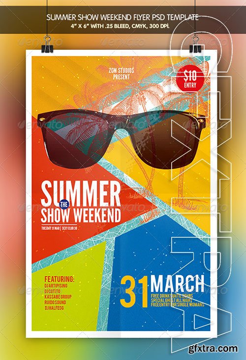 GraphicRiver - Summer Show | Flyer Bundle 7264988