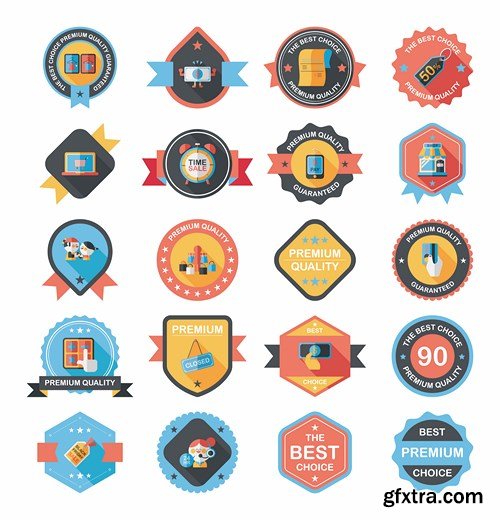 Flat Vector Design 2 - 25x EPS