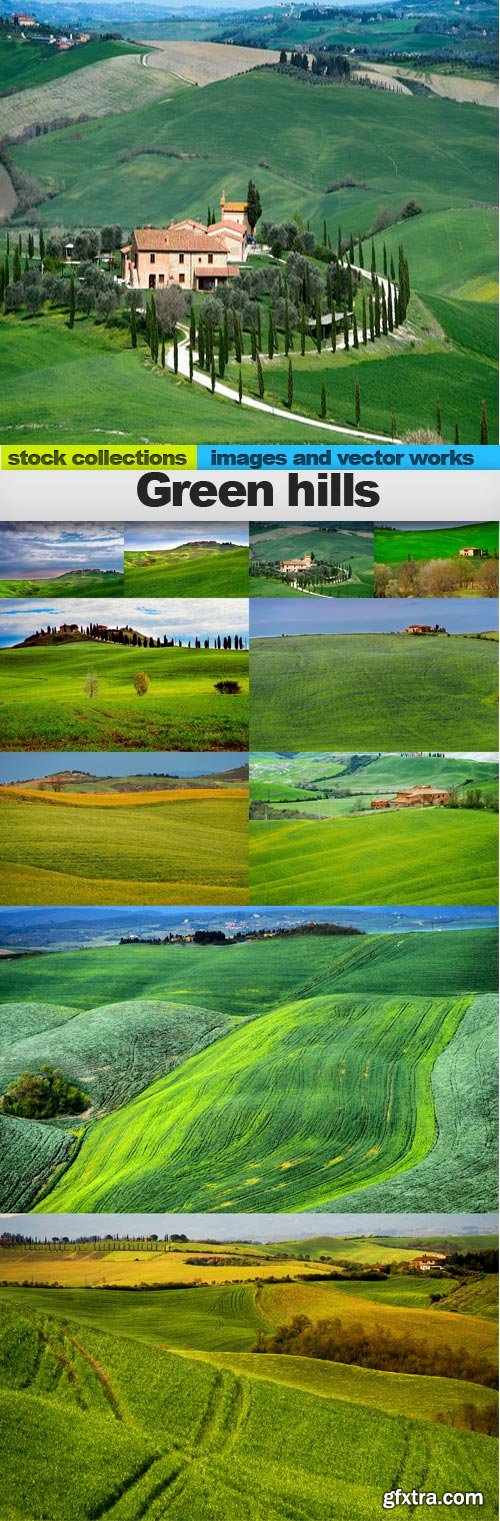 Green hills, 10 x UHQ JPEG