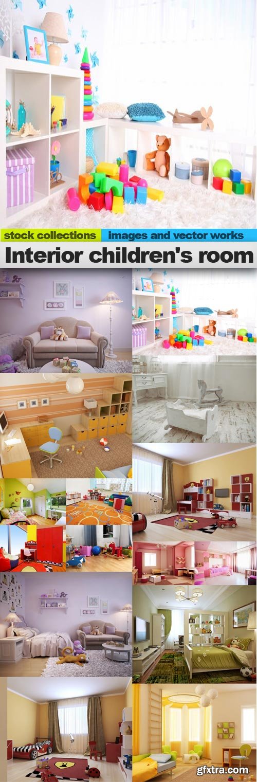 Interior children's room, 15 x UHQ JPEG