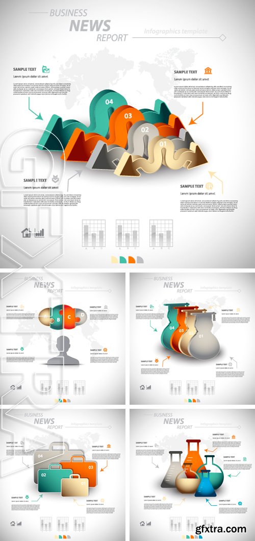 Stock Vectors - Business infographic template for interactive data communication