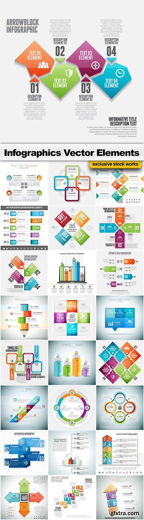 Infographics Vector Elements - 25x EPS