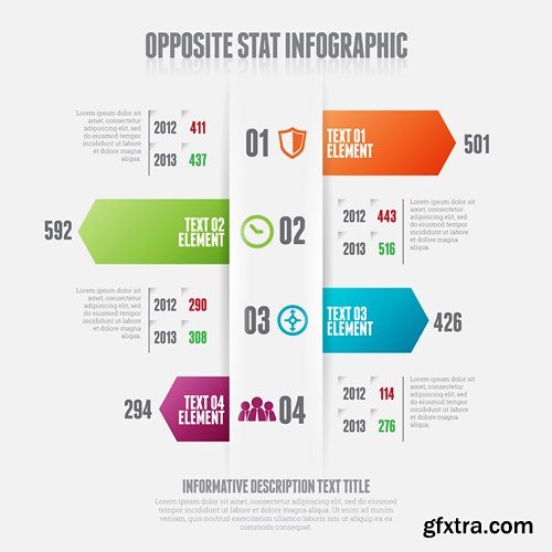 Infographics Vector Elements - 25x EPS