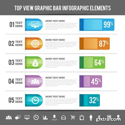 Infographics Vector Elements - 25x EPS