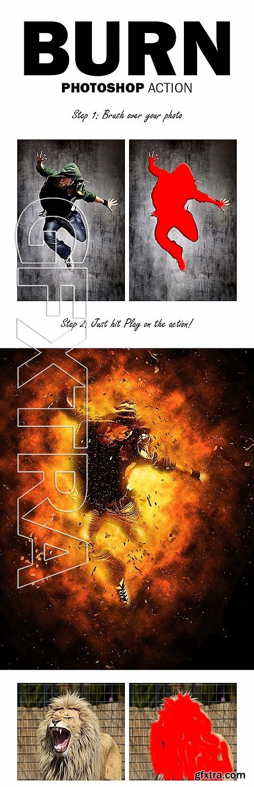 GraphicRiver - Burn Photoshop Action 11647983