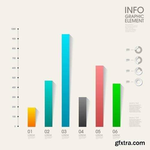 Stock Vector - Infographic Workflow Layout Diagram Number Options Web Design Elements, 40EPS