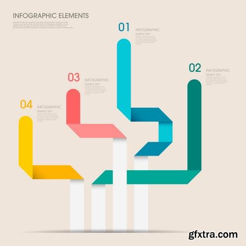 Stock Vector - Infographic Workflow Layout Diagram Number Options Web Design Elements, 40EPS