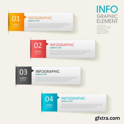 Stock Vector - Infographic Workflow Layout Diagram Number Options Web Design Elements, 40EPS