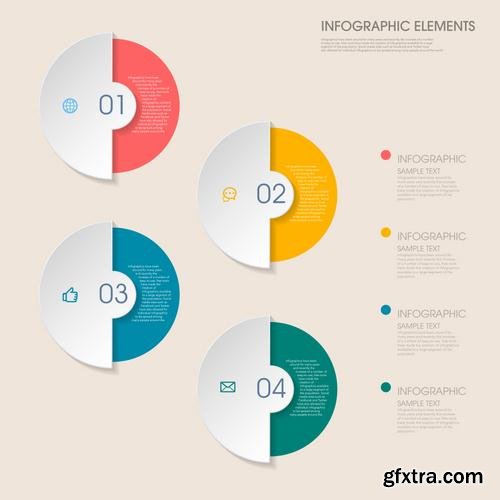 Stock Vector - Infographic Workflow Layout Diagram Number Options Web Design Elements, 40EPS