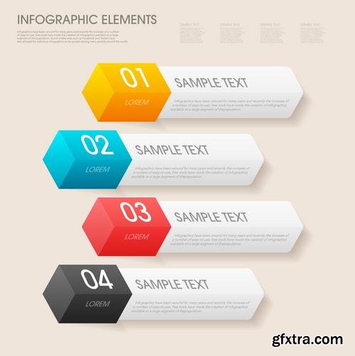 Stock Vector - Infographic Workflow Layout Diagram Number Options Web Design Elements, 40EPS