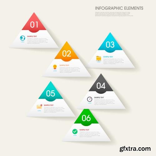 Stock Vector - Infographic Workflow Layout Diagram Number Options Web Design Elements, 40EPS