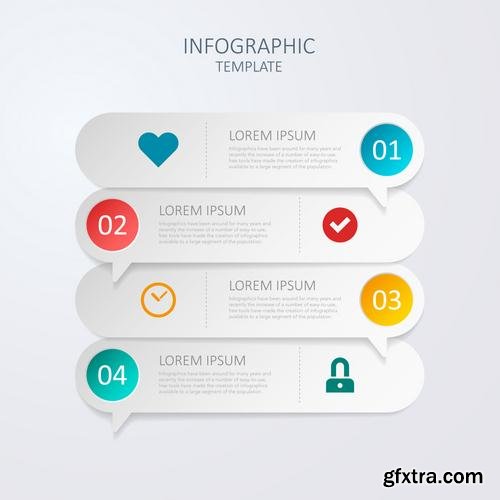 Stock Vector - Infographic Workflow Layout Diagram Number Options Web Design Elements, 40EPS