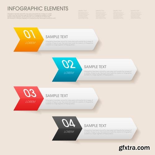 Stock Vector - Infographic Workflow Layout Diagram Number Options Web Design Elements, 40EPS