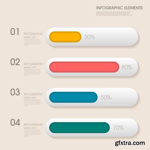 Stock Vector - Infographic Workflow Layout Diagram Number Options Web Design Elements, 40EPS