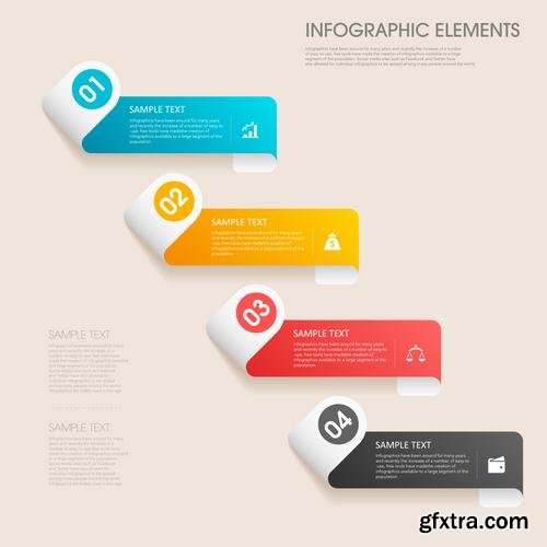 Stock Vector - Infographic Workflow Layout Diagram Number Options Web Design Elements, 40EPS