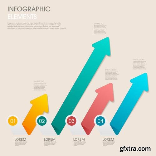 Stock Vector - Infographic Workflow Layout Diagram Number Options Web Design Elements, 40EPS