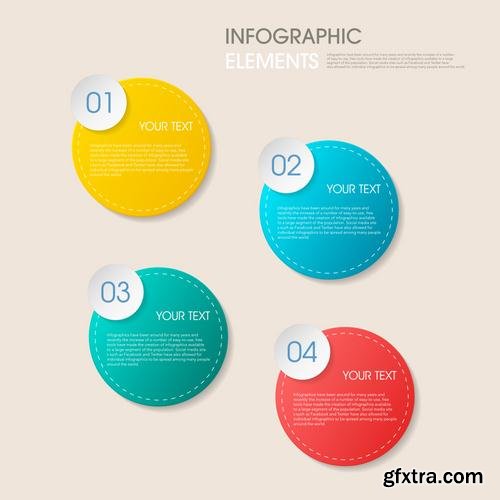 Stock Vector - Infographic Workflow Layout Diagram Number Options Web Design Elements, 40EPS