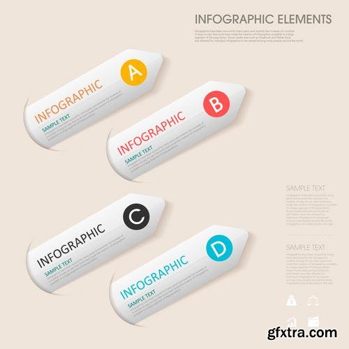 Stock Vector - Infographic Workflow Layout Diagram Number Options Web Design Elements, 40EPS