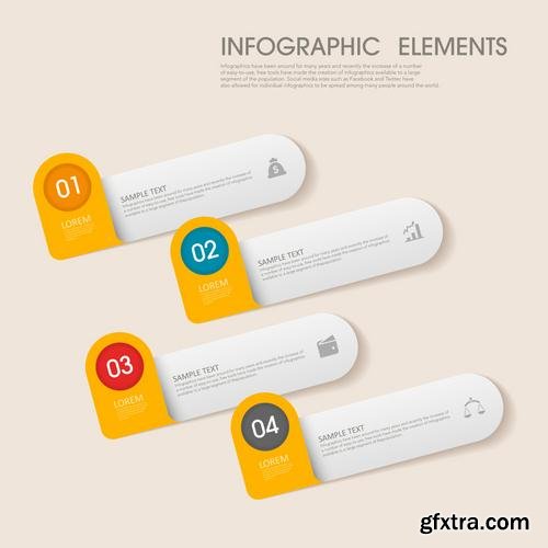 Stock Vector - Infographic Workflow Layout Diagram Number Options Web Design Elements, 40EPS