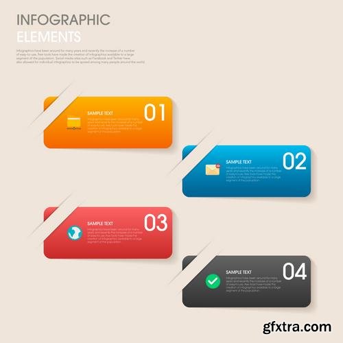 Stock Vector - Infographic Workflow Layout Diagram Number Options Web Design Elements, 40EPS