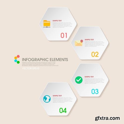 Stock Vector - Infographic Workflow Layout Diagram Number Options Web Design Elements, 40EPS