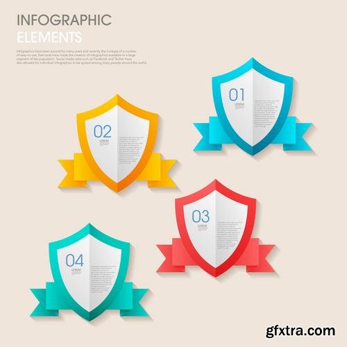 Stock Vector - Infographic Workflow Layout Diagram Number Options Web Design Elements, 40EPS